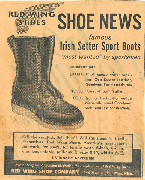 Red wing irish setter on sale 877